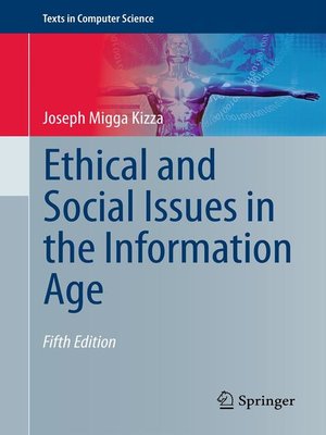 cover image of Ethical and Social Issues in the Information Age